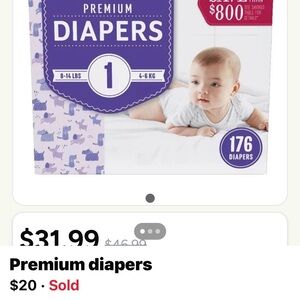 Premium Diapers - Purple
